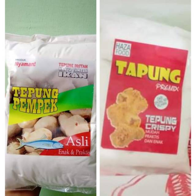 

Tepung mix crispy, dan tepung instan pempek