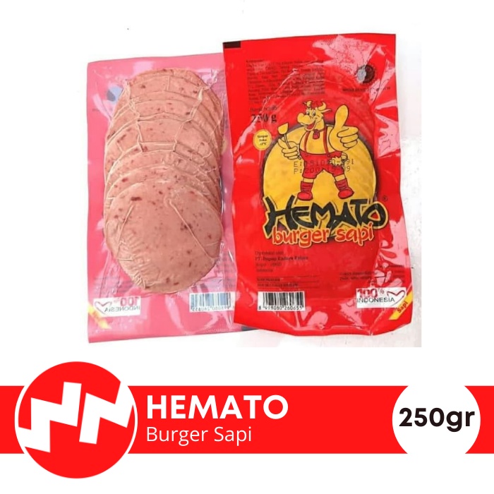 

Hemato Burger Sapi 250gr