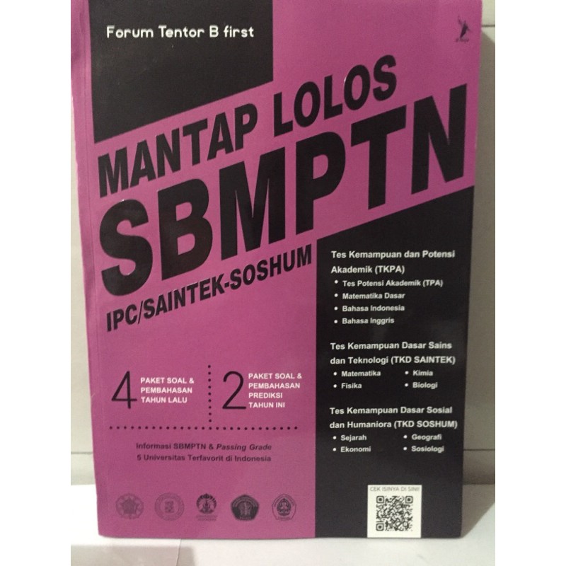 Buku Mantap Lolos SBMPTN IPC/Saintek-Soshum