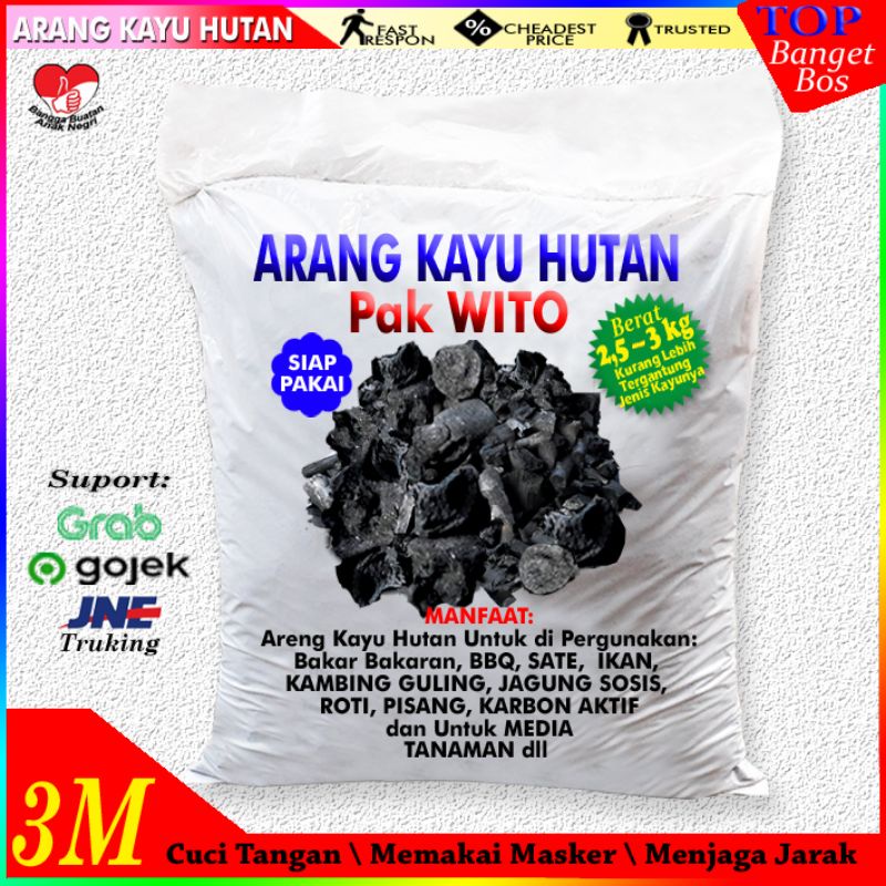 Jual Arang Kayu Hutan Areng Kayu Kg Karung Kecil Shopee Indonesia