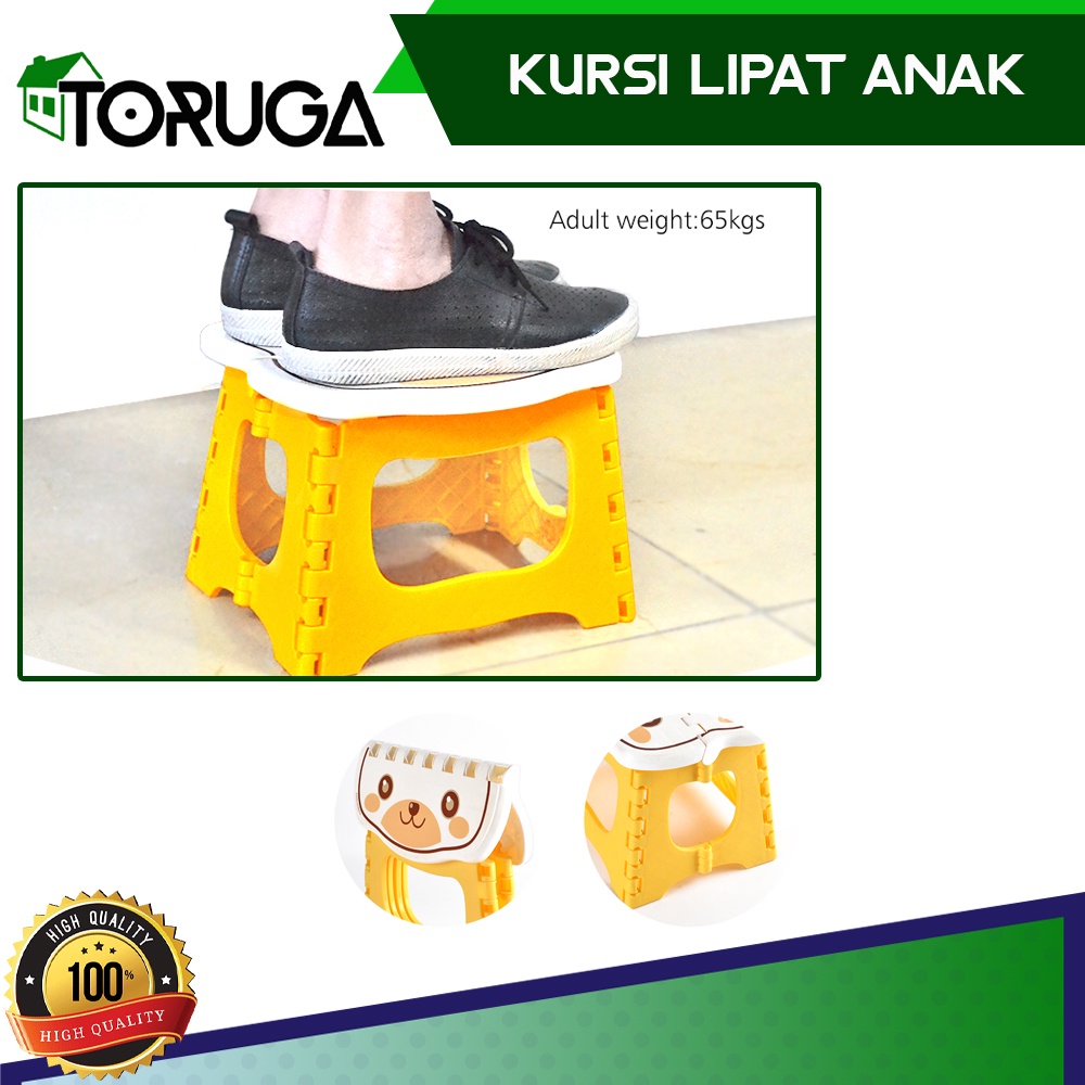 Kursi Lipat Mini Plastik Anak Bangku WC Toilet Serbaguna Foldable Chair Portablle
