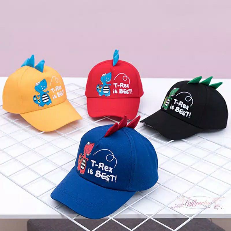 topi bucket anak T-REk topi anak dinosaurus  topi anak motif dino