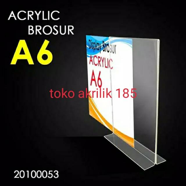 

Acrylic brosur / menu A6 2mm