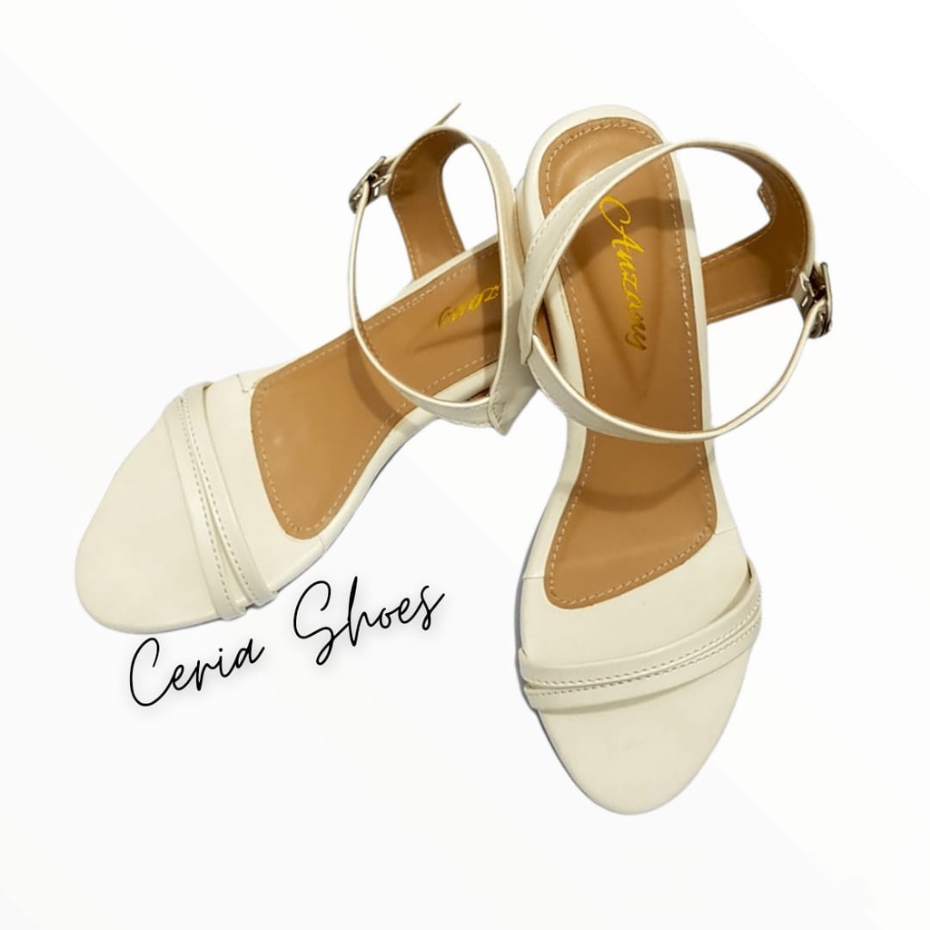Sandal Heels Wanita Tali Kait Hak 5 Cm Anzany2