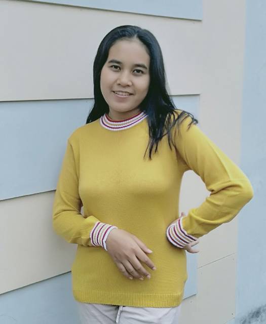 Sweater Rajut OBIE BIE l Pakaian Rajut Wanita l Rajut Atasan Wanita l Oblong Rajut l Rajut Murah