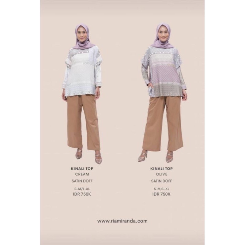 Kinali top ria miranda nagari olive