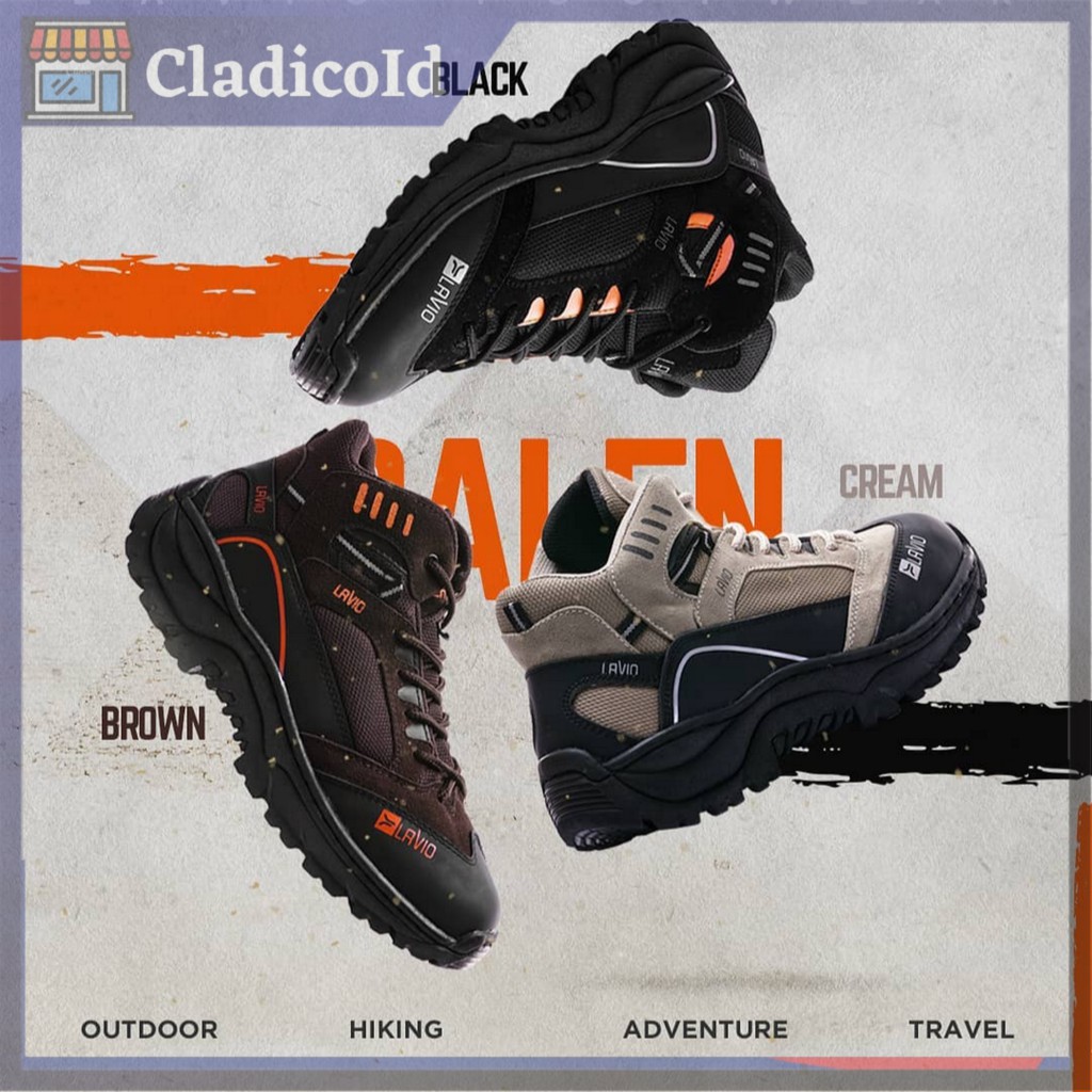 SEPATU GUNUNG PRIA ORIGINAL BOOTS SPORT COWOK OUTDOOR OLAHRAGA HIKING ADVANTURE TOURING ADVENTURE TRAVEL