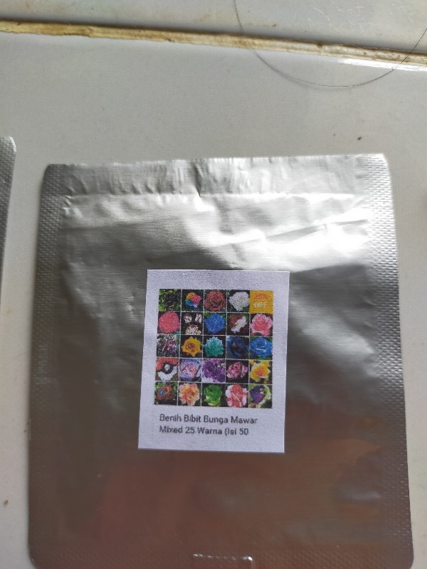 Benih Bibit Bunga Mawar Mixed 25 Warna (isi 50 Biji)
