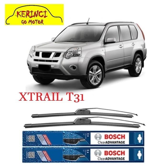 WIPER BOSCH CLEAR ADVANTAGE NISSAN XTRAIL T31 24&quot; &amp; 16&quot; SEPASANG WIPER