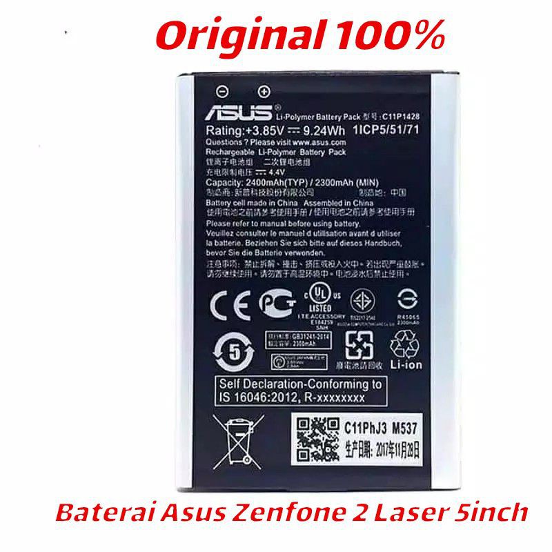 Baterai Asus zenfone 2 laser 5 inch ZE500KL Z00RD Original