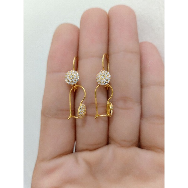 ANTING DEWASA PERAK 925 LAPIS MAS 24K