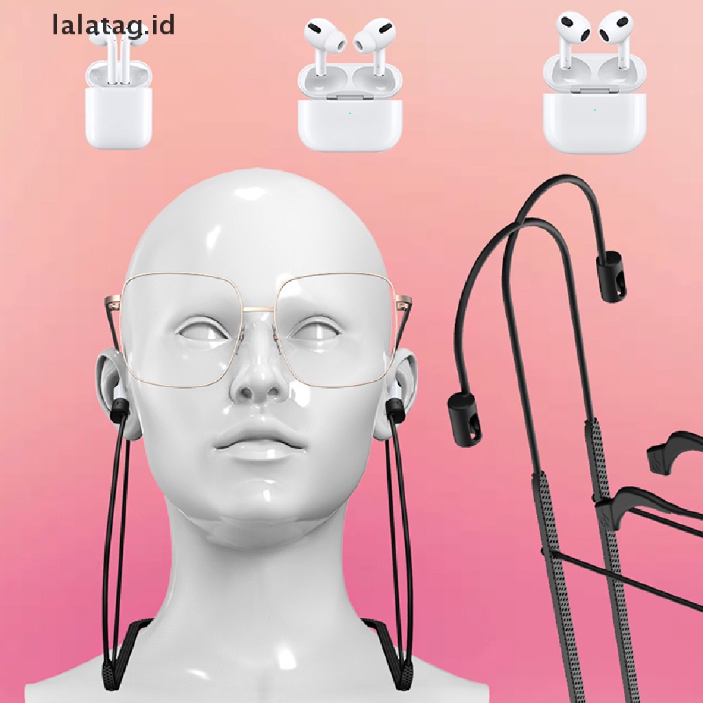 (Flyag) Strap Silikon Anti Hilang Untuk Kacamata / Earphone