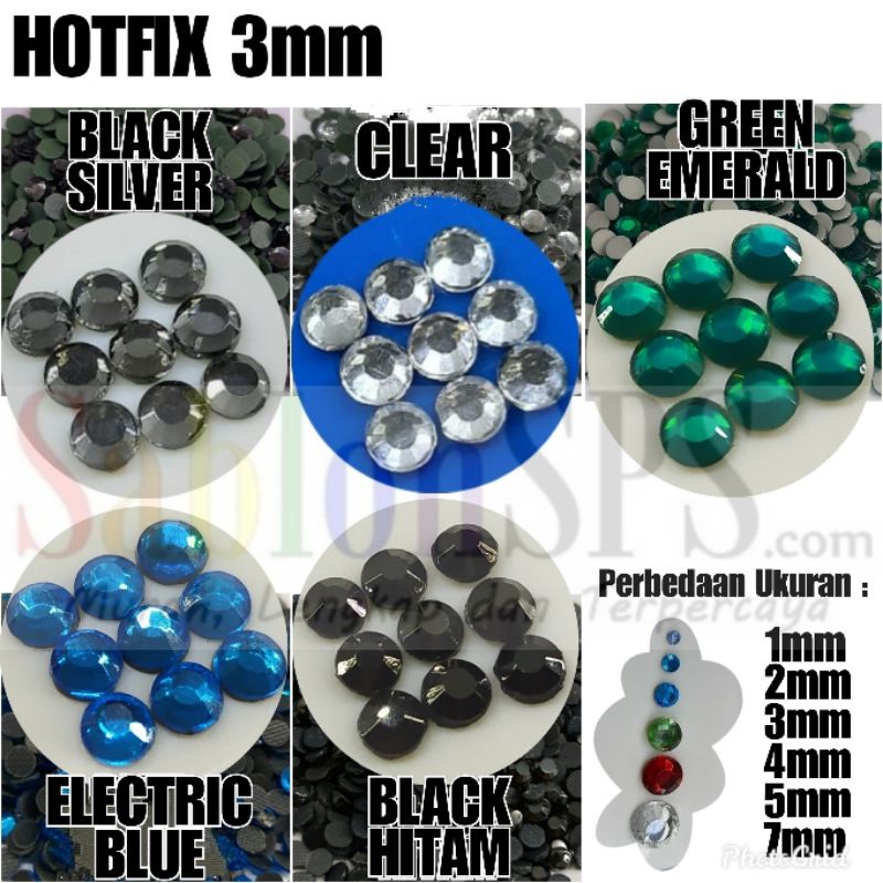 HOTFIX RHINESTONE MUTE 3MM