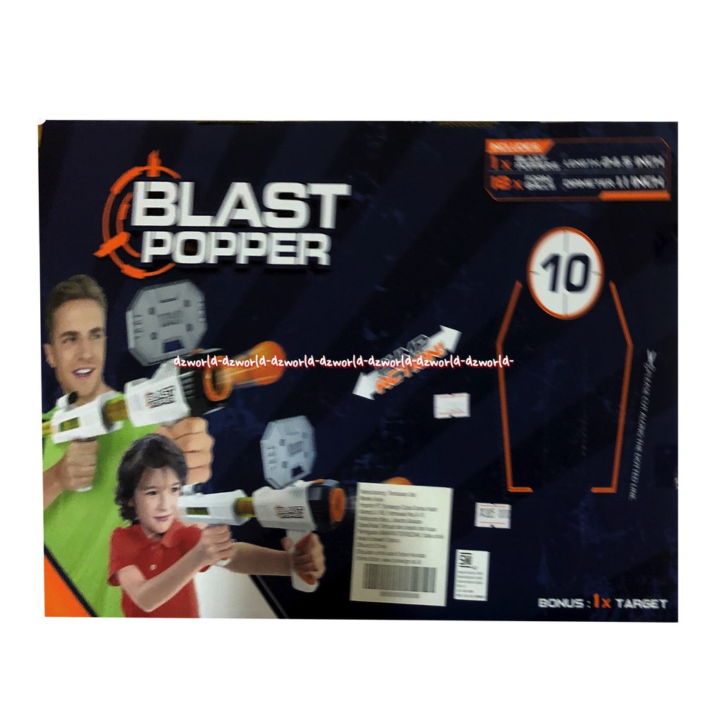 Blast Popper Patent Pending 18 Foam Ball Pistol Bola Panjang