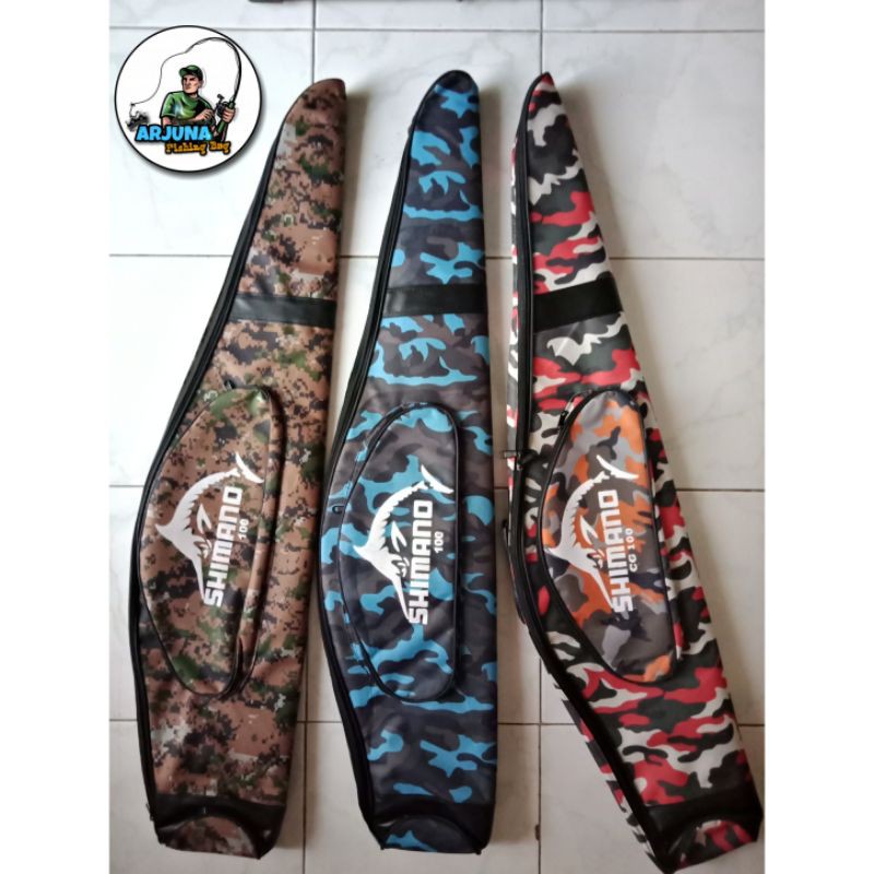 Tas Pancing 2 Set Joran Motif Army/ Tas Pancing Berkualitas