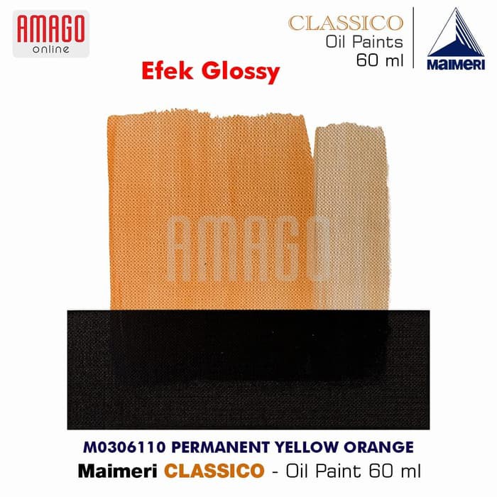 MAIMERI CLASSICO - OIL PAINT -PERMANENT YELLOW ORANGE -60ML - M0306110