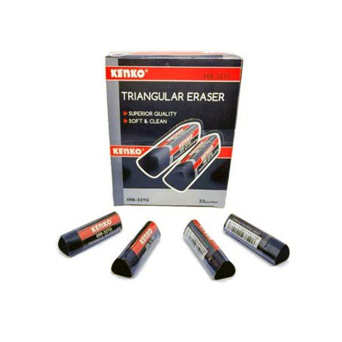 

PENGHAPUS / ERASER KENKO ERB-32 TRIANGULAR BLACK