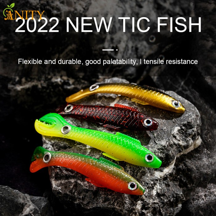 5 Buah Umpan Pancing Palsu Umpan Pancing Buatan Lembut Meniru Umpan