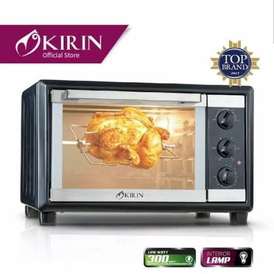 KIRIN Oven LIstrik 20 Liter Low Watt / Electric Oven 20 Liter + Lampu KBO 200 RAB - Garansi Resmi 1 Tahun