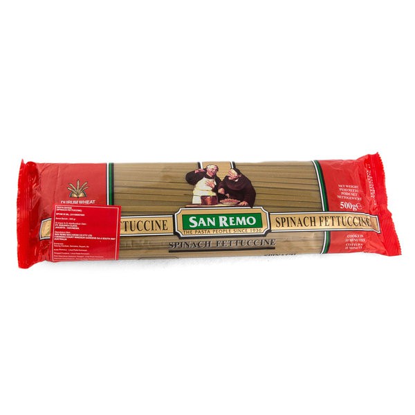 

SAN REMO Spinach Fettuccine Pasta 500gr