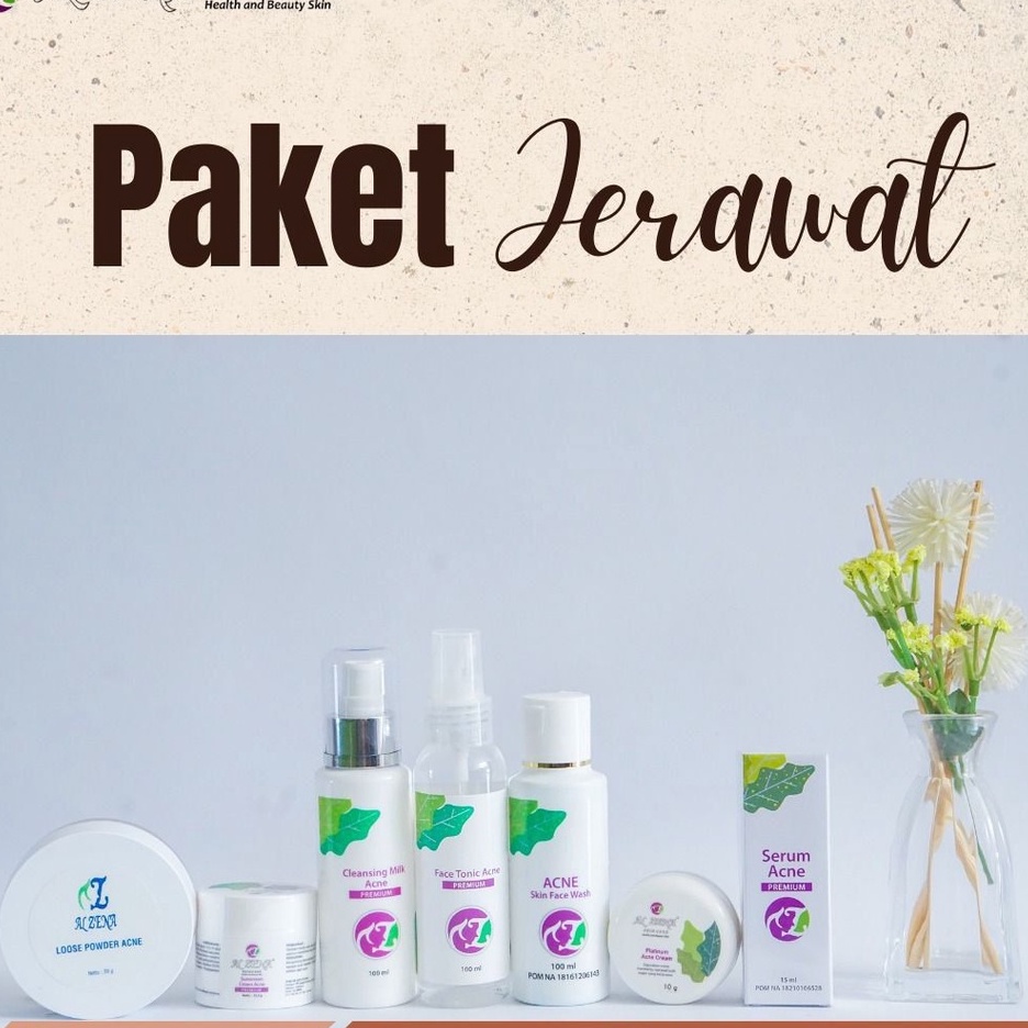 PAKET ACNE PREMIUM  ALZENA SKINCARE HALAL&BPOM