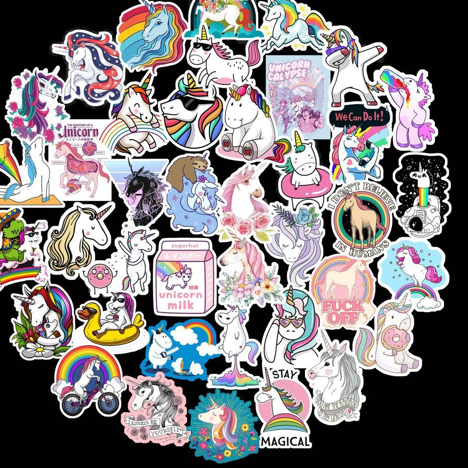 

Limited!!.!..!219OU 40Pcs STICKER UNICORN CUTE Waterproof