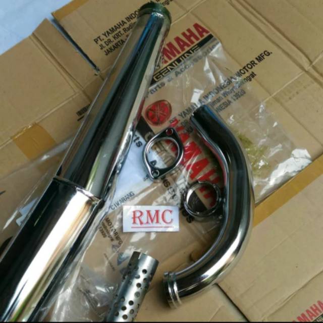 KNALPOT RX KING ORI ORIGINAL YGP YAMAHA SET SIAP PASANG