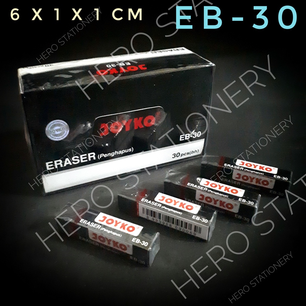 

Joyko eraser penghapus hitam ER-30 . 30 unit