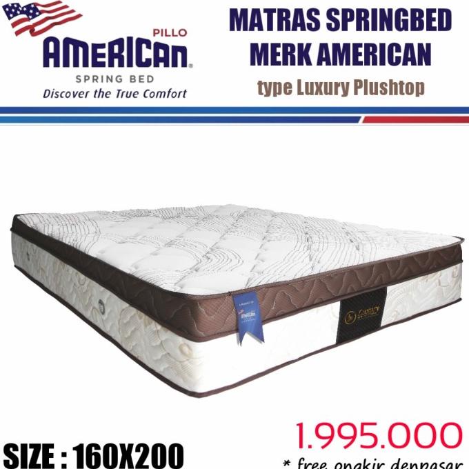 Ready stock] Matras Springbed merk American Pillo type Luxury Plushtop 160x200