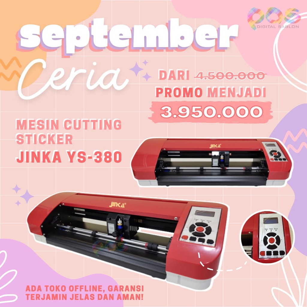 Jual Mesin Cutting Sticker Jinka YS-380 Auto ContourCut A3 | Shopee ...