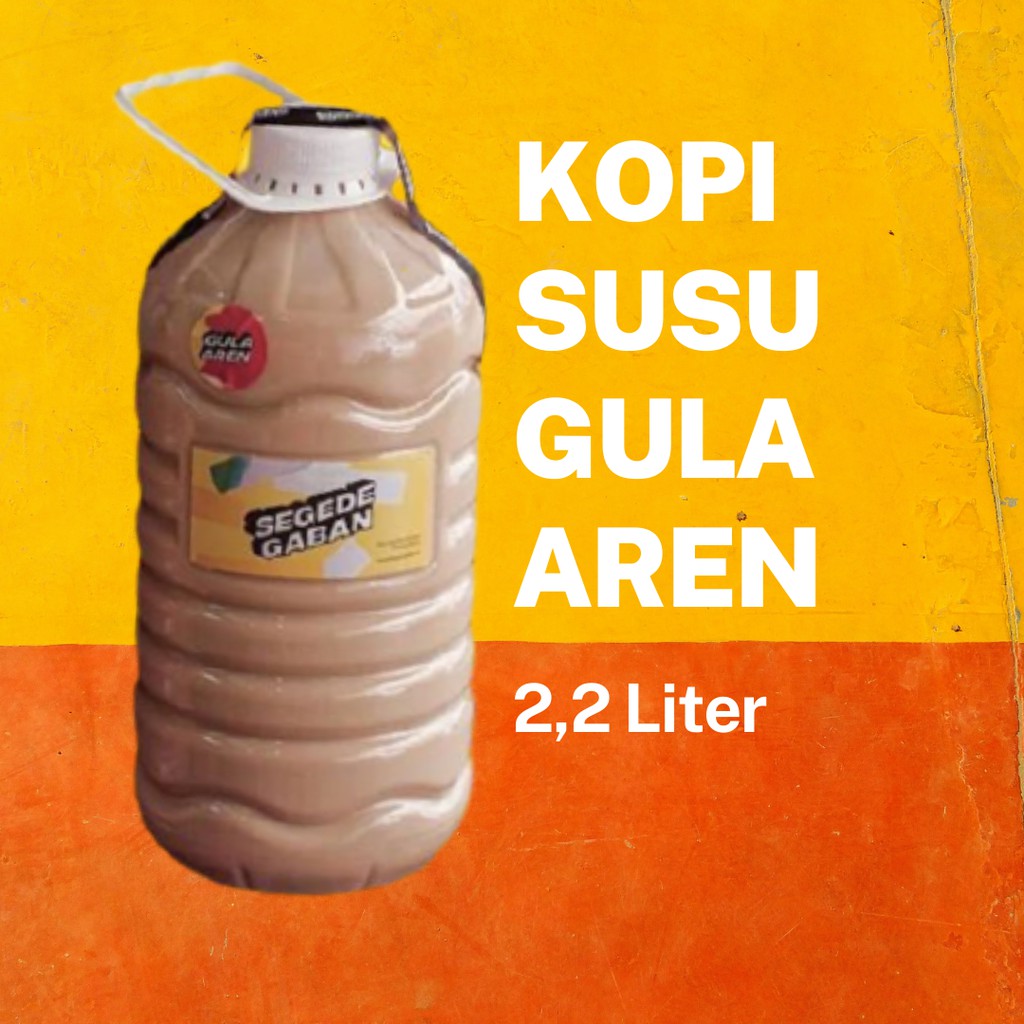

KOPI GABAN - Kopi Susu Gula Aren SEGEDE GABAN (Galon 2,2 Liter)