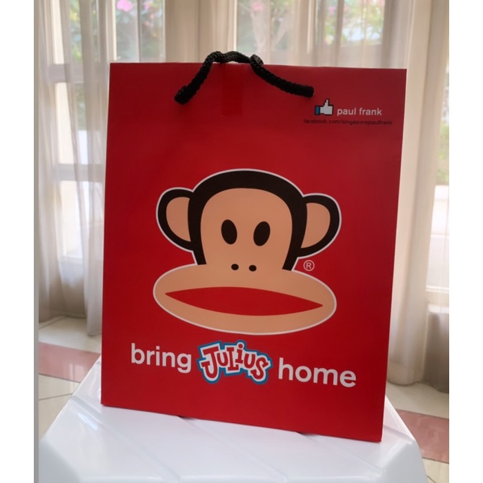

(TERLARIS) Kantong Karton Paul Frank Original Paperbag Plastik Kado Paper Bag