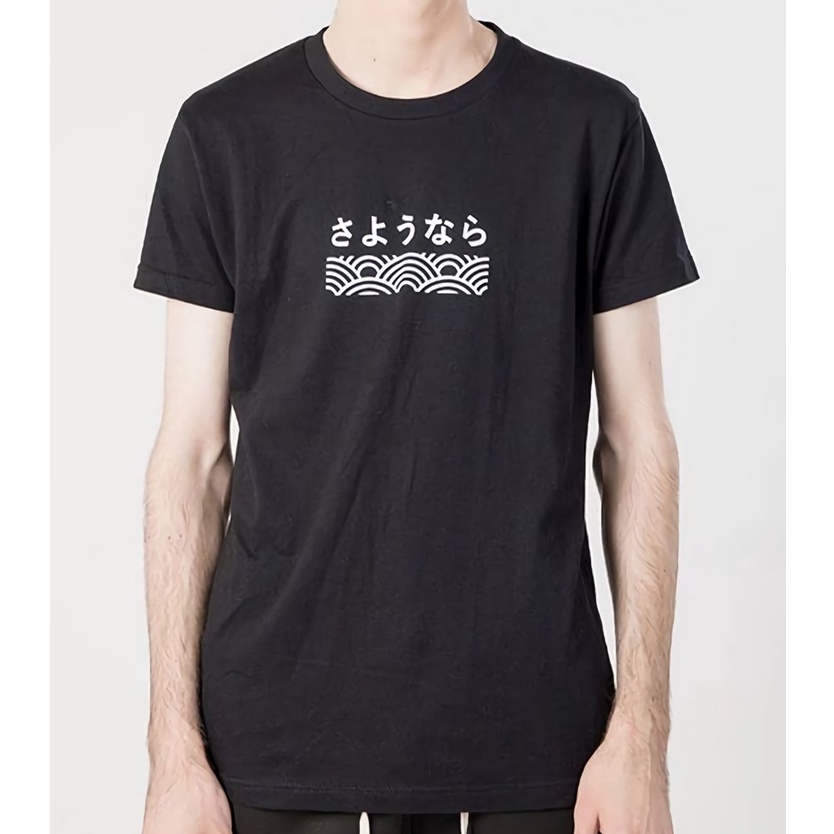 Tshirt Sayonara japan Black Premium Unisex