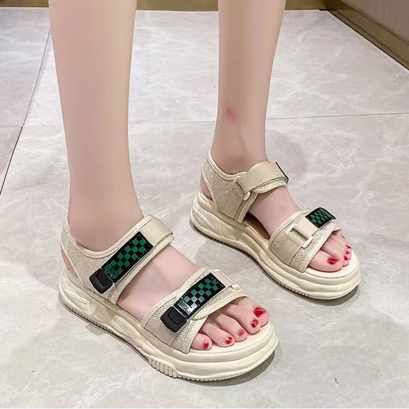 Sepatu Sandal Wanita Wedges Cantik  Wedges Tinggi Original Import Kualitas Bagus Sandal Cewek Pelajar Kekinian