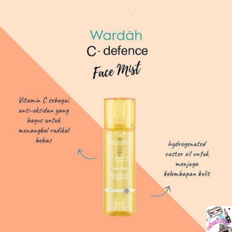 ☃Cutezz_Ching1☃Wardah C Defense Face Mist 55ml