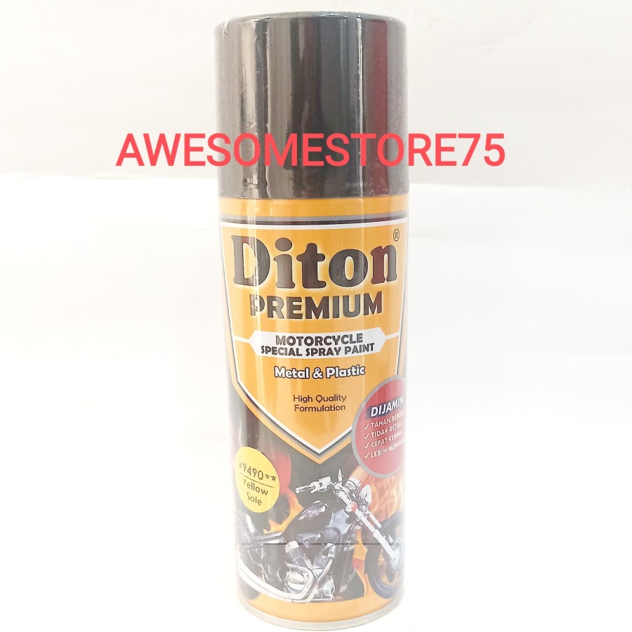 DITON PREMIUM ** V 9490 YELLOW SOLE VESPA Kuning Cat Semprot Pylox Pilox