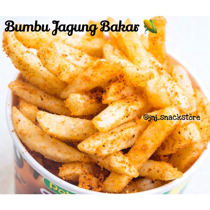 

BUMBU TABUR KENTANG GORENG / KERIPIK / AYAM GORENG RASA JAGUNG BAKAR 25GR, 100GR