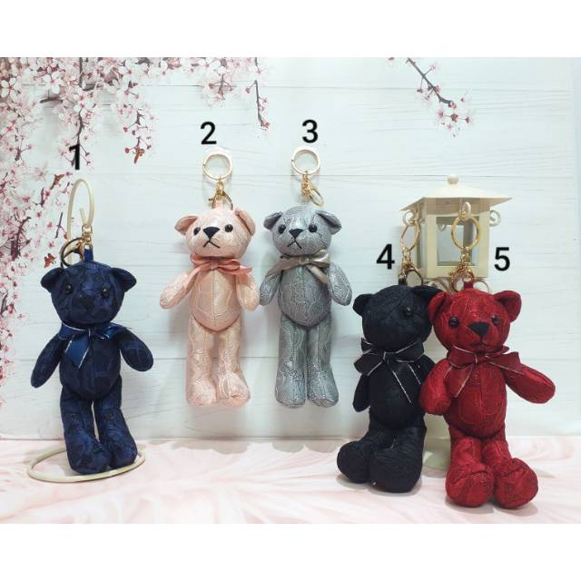 GANTUNGAN TAS BEAR GLITER / GANTUNGAN BONEKA /GANTUNGAN KUNCI BEAR / GANTUNGAN TAS