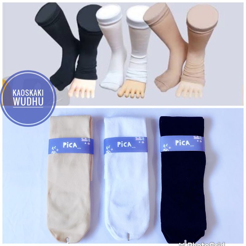 Kaos Kaki Wudhu bahan Tebal Nylon Spandek PREMIUM