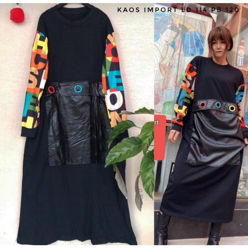 gamis kaos import