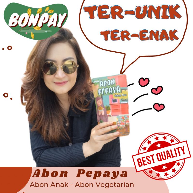 

Abon Anak - Abon Vegetarian - Abon Nabati - Abon Pepaya - ( Bonpay Rhanindi )