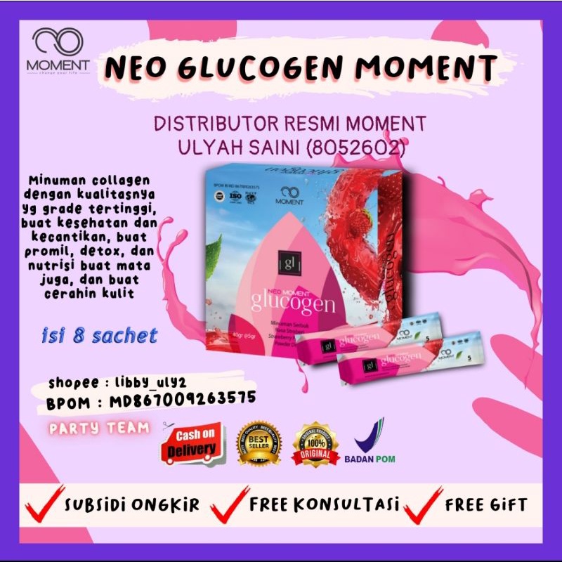 Neo Glucogen Moment-z Original ber ID resmi 8052602 Makassar missyshop