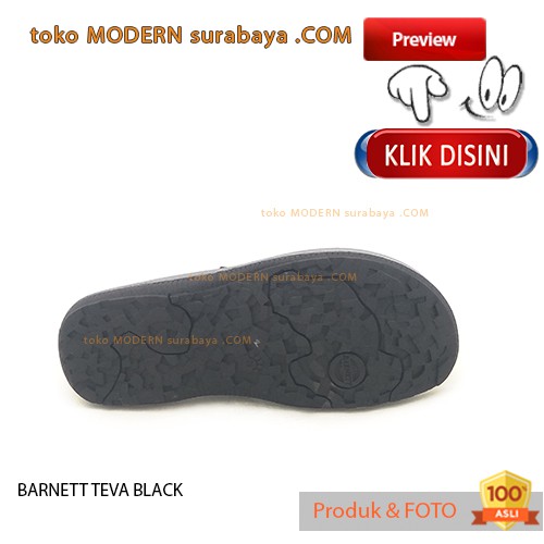 BARNETT TEVA BLACK Sandal Pria Sandal Jepit Flip Flop