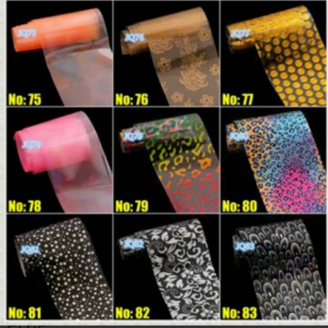 NAIL FOIL TRANSFER DECAL NAIL FOIL 