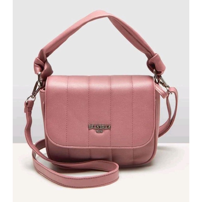 TAS PUFFY BOWLER DARK PINK BRUNBRUN PARIS