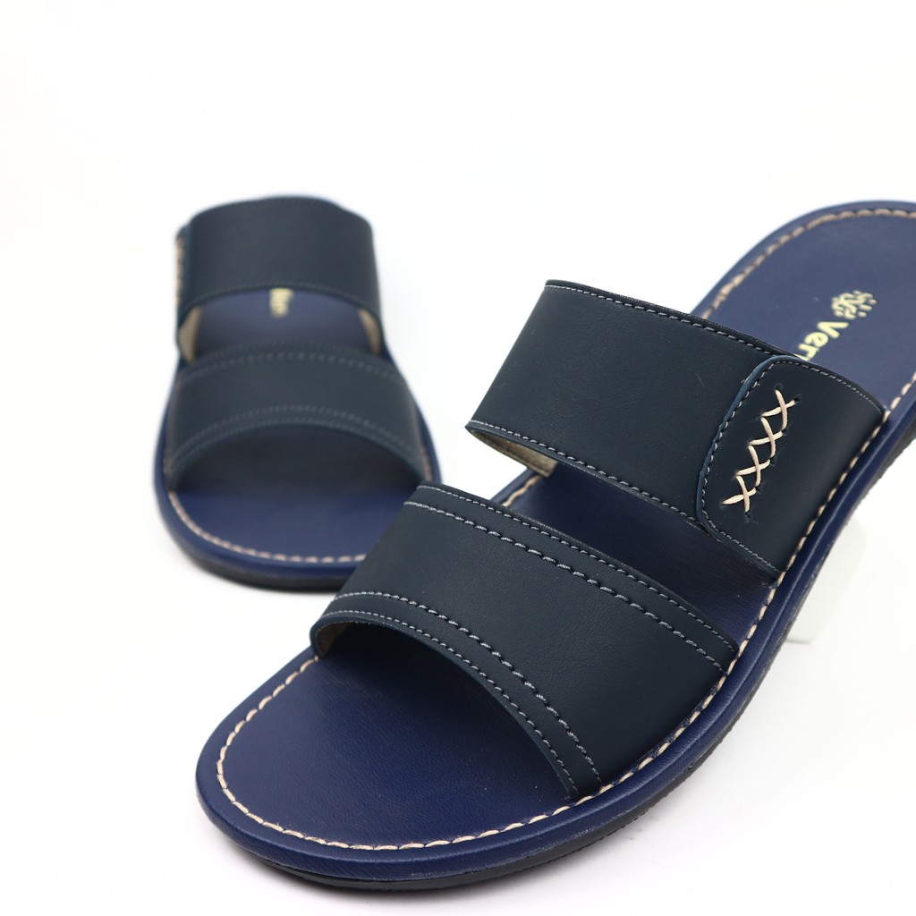 Sandal Pria / Sendal Slip Pria / Sandal Pria Kulit PU / Sandal Pria Dewasa / Sendal Slop Pria - ARES