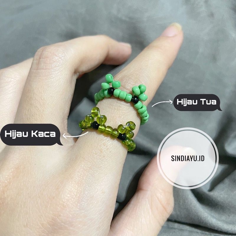NEW Animal Beads Ring | Frog Ring Beads | Bee Ring Beads | Beaded Ring | Cincin Beads | Korean Ring