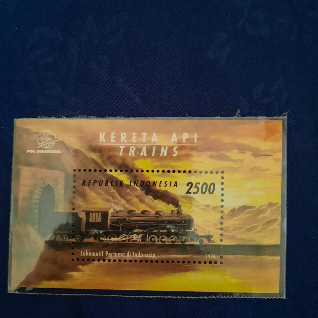 Prangko Souvenir Sheet SS 157. 10-08-1998. KERETA API