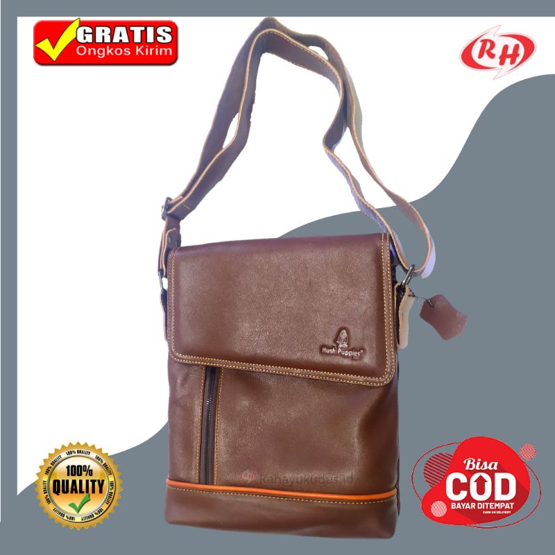 TAS SLEMPANG PRIA KULIT SAPI NATURAL 302