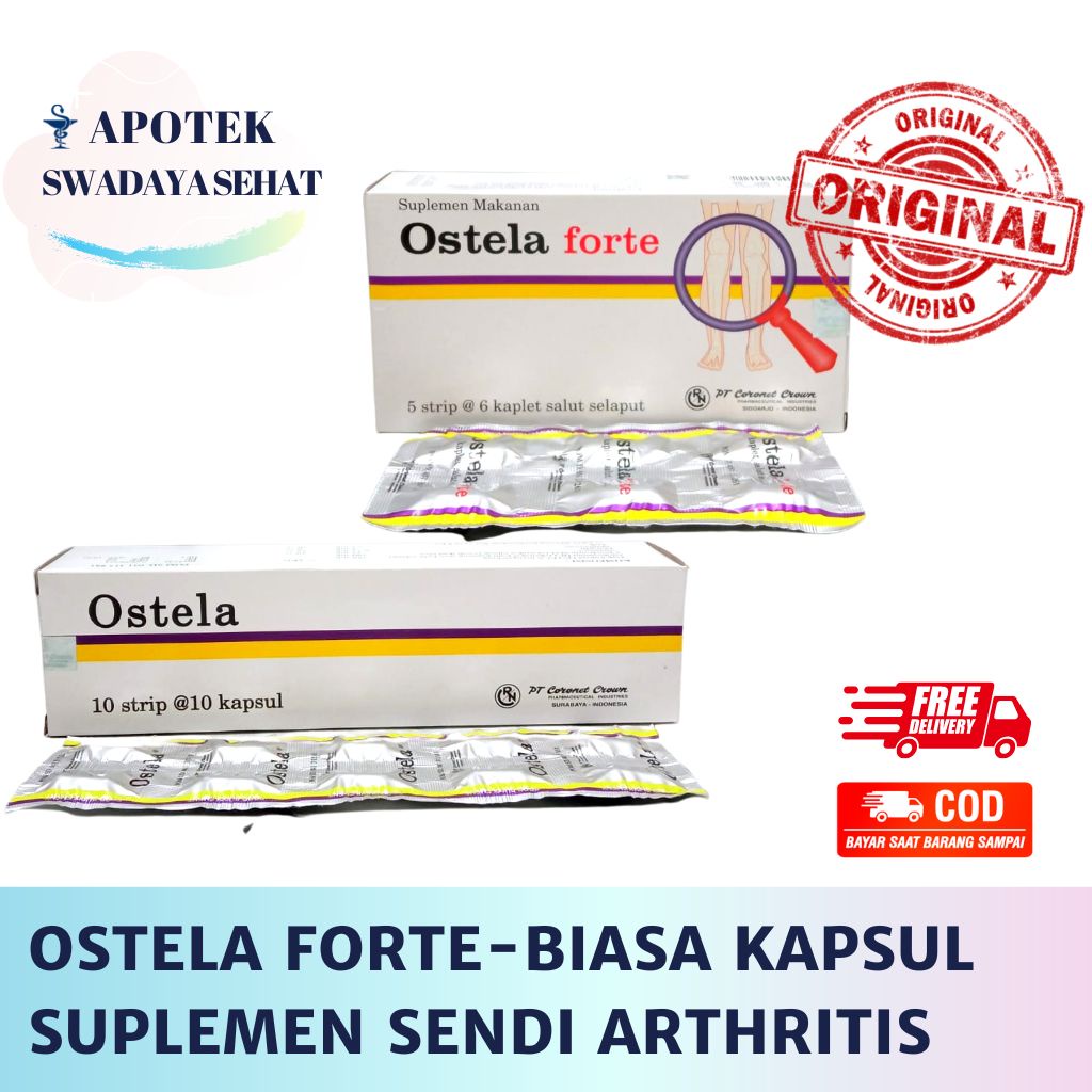 OSTELA FORTE - Ostela Strip Tablet - Suplemen Sendi Osteoarthritis Arthritis Rematik Tulang